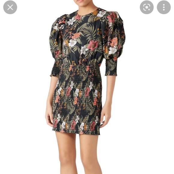 Rebecca Minkoff floral print mini dress - Picture 2 of 2